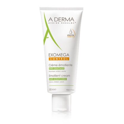 A-Derma Exomega Control Creme Emoliente 200ml, o Creme emoliente EXOMEGA CONTROL cosmética estéril acalma todas as peles secas de tendência atópica desde o nascimento.