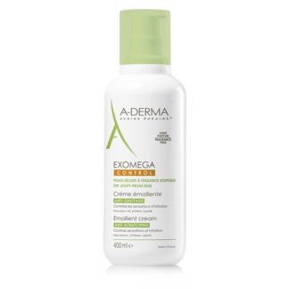 A-Derma Exomega Control Creme Emoliente 400ml, o Creme emoliente EXOMEGA CONTROL cosmética estéril acalma todas as peles secas de tendência atópica desde o nascimento.