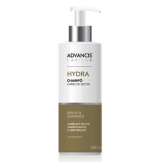 Advancis Capilar Champô Hydra 250ml foi especialmente desenvolvido para cabelos danificados e sem brilho.