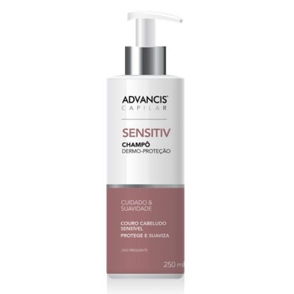 Advancis Capilar Champô Sensitiv 250ml, foi especialmente desenvolvido para o máximo conforto e proteção de um couro cabeludo sensibilizado