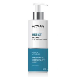 Advancis Capilar Champô Resist 250ml, foi especialmente desenvolvido para a higiene diária de cabelos fracos e quebradiços com tendência para a queda