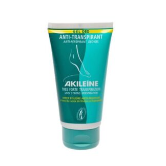 Akileine Gel Anti-Transpirante 75ml, o Gel Anti-Transpirante Akileïne® regula rapidamente a transpiração excessiva sem a interromper e evita a maceração.