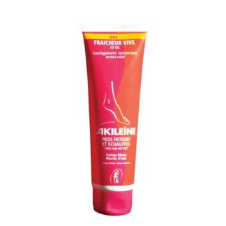 Akileine Gel Frescura Viva 125ml, o Gel Frescura Viva Akileïne®, pela sua dupla ação calmante e refrescante, alivia imediata e de forma prolongada os pés cansados e quentes. O efeito refrescante mantém-se prolongadamente após a aplicação.