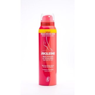 Akileine Spray Frescura 150ml, o Spray Frescura Viva Akileïne® proporciona um efeito refrescante instantâneo nos pés quentes e cansados. Os pés ficam aliviados, desde a primeira aplicação