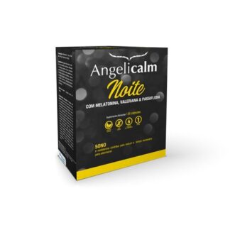 Angelicalm Noite contém melatonina que contribui para reduzir o tempo necessário para adormecer.