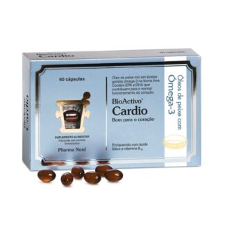 O BioActivo Cardio é um suplemento alimentar premium, formulado com uma combinação de óleo de peixe puro e concentrado, ácido fólico e vitamina B12