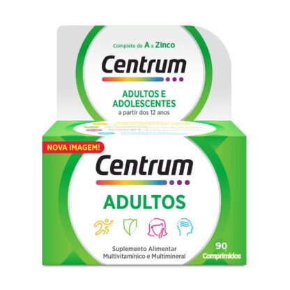 A Pharmascalabis apresenta o Centrum Adulto Multivitamínica, um suplemento alimentar completo e equilibrado, ideal para adultos e adolescentes a partir dos 12 anos.