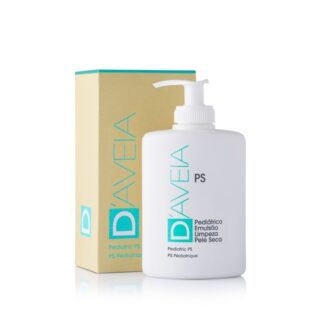D-Aveia PS Pediátrico Emulsão Limpeza 300ml, emulsão de limpeza constituída por Aveia Coloidal, com reconhecidas propriedades hidratantes, emolientes, protetoras, suavizantes e antioxidantes.