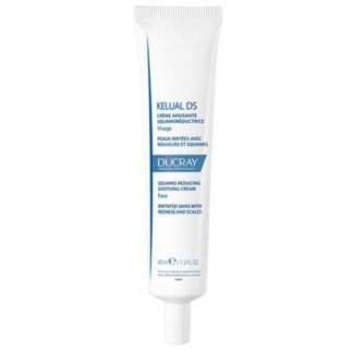 Ducray Kelual DS Creme 40ml, creme suavizante queratorredutor anti-recidiva. Elimina as escamas e suaviza a pele irritada