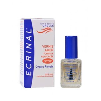 Ecrinal Verniz Amargo Fim Unhas Roídas 10ml é totalmente invisível e impede o roer das unhas e do seu contorno, através do seu sabor extremamente amargo
