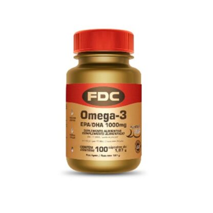 FDC Omega-3 EPA/DHA 1000mg 100 Cápsulas, os ómegas-3 são gorduras polinsaturadas que devem estar presentes numa alimentação saudável e equilibrada. São ácidos gordos essenciais, obtidos através do consumo de peixes gordos (como sardinha, cavala, sarda, atum, arenque e salmão), óleo de peixe, sementes (linhaça e chia), óleos (óleo de linhaça) e alguns frutos oleaginosos (nozes).