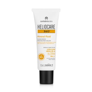 Heliocare 360º Fluido Mineral Spf50+ 50ml, fotoimunoproteção muito alta numa inovadora textura fluída suave e cremos