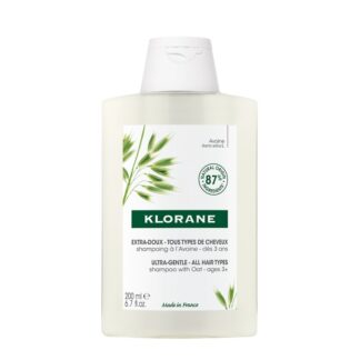 Klorane Aveia Champô 200ml, destinado a todos os tipos de cabelo, mesmo os mais delicados,