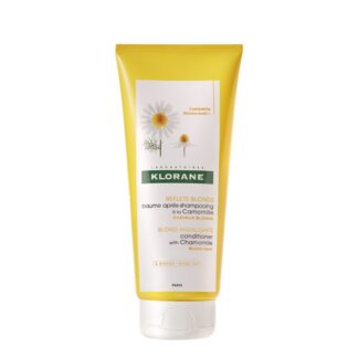Klorane Bálsamo Após Champô Camomila 200ml, repara, ilumina e desembaraça instantaneamente o cabelo loiro.