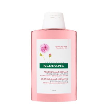 Klorane Champô Ritual De Peónia 400ml, com pH fisiológico proporciona ao couro cabeludo sensível