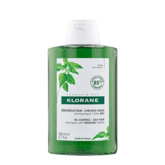 Klorane Champô Ortiga Branca 200ml, elimina e regula com suavidade o excesso de sebo