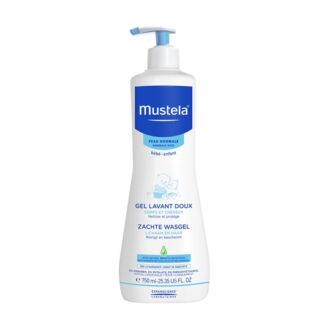 Mustela Gel Lavante Suave 750ml, certamente concebido para bebé e criança. Ainda assim este gel lavante corpo e cabelo é ideal para utilização diária desde o nascimento.