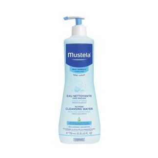 Mustela Água de Limpeza Sem Enxaguamento 750ml, certamente concebido para bebés e crianças. Com a finalidade de proporcionar uma toilette que alia prazer e suavidade, desde o nascimento.