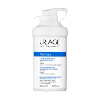 Uriage Xemose Creme Emoliente 400ml este creme nutritivo e protetor diminui o prurido que leva à necessidade de coçar oferecendo um conforto duradouro.