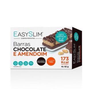 EasySlim Barras Proteicas Chocolate e Amendoim 4 Unidades