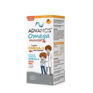 Advancis Omega Mousse  é um suplemento alimentar sob a forma de emulsão, composto por ácidos gordos essenciais ómega-3, com elevada concentração em ácido docosahexaenóico (DHA).