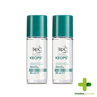 Roc Keops Desodorizante. Roll-On Transpiração Intensa 2x30ml