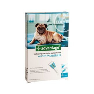 Advantage 100 Cão 4 a 10Kg - 4 Pipetas - Bayer