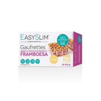EasySlim Gaufrettes Chocolate Branco e Framboesa 3 Unidades