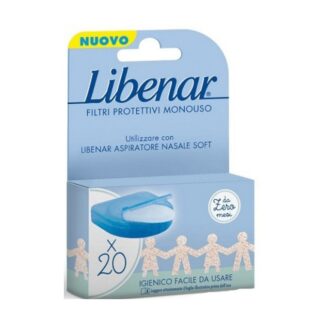 Libenar Baby Recargas Aspirador Nasal Filtros Descartáveis, recargas para o aspirador nasal soft para limpeza e alívio do nariz congestionado do bebé.