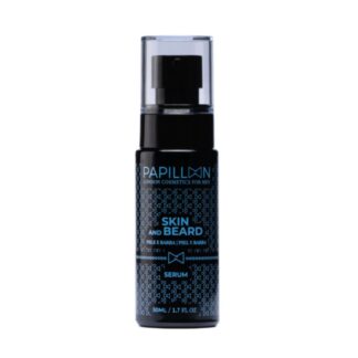 O Papillon Sérum Skin and Beard é uma solução inovadora de cuidado diário para homens. Este sérum de 50ml, enriquecido com rosa mosqueta, oferece uma hidratação profunda e regeneradora tanto para a barba quanto para a pele do rosto.