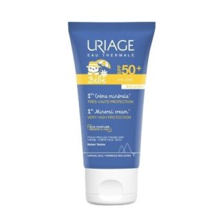 Uriage Bebe Primeiro Creme Mineral SPF50+ 50ml, para a pele intolerante e mais sensível dos bebés, este creme de fácil espalhamento