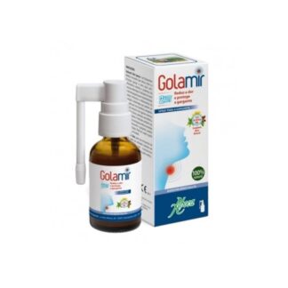 Golamir 2Act Spray S/ Álcool 15ml e indicado nos casos de dor de garganta que podem ser causados por agentes externos (vírus, bactérias, alergénicos, fumo, poluição atmosférica, pó).