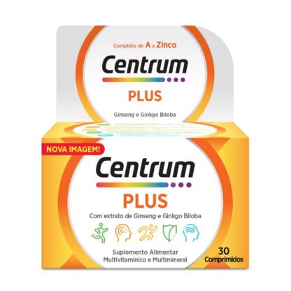 Centrum Plus Ginseng & Ginkgo 30 Comprimidos