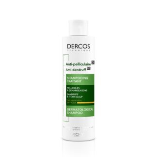 Vichy Dercos Technique Champô Anticaspa Seca 200ml Um champô que atua contra a caspa enquanto cuida do cabelo seco.