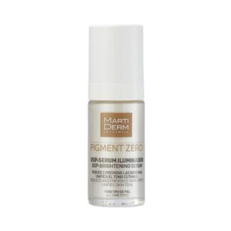Martiderm Pigment Zero DSP-Sérum Iluminador 30ml, com a finalidade de uniformizar o tom cutâneo, reduzir e previnir as manchas.