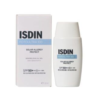 Descubra o poder do Isdin FotoUltra Solar Allergy Fusion Fluid FPS 100+ 50 ml, a sua solução especializada para proteção contra alergias solares, disponível na Pharmascalabis