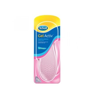 Scholl Palmilhas Gel Activ Sapatos Rasos, A palmilha certa para sapatos rasos e estreitos como as sabrinas. Esta palmilha tem um design de amortecimento extra e absorve o choque por baixo do calcanhar. Permanece firmemente no lugar e não aperta os dedos dos pés.