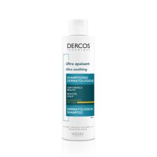 Vichy Dercos Technique Champô Ultra-Apaziguante Cabelo Seco 200ml Shampoo sem sulfatos. Apazigua o couro cabeludo sensível, reativo e com prurido por 48h