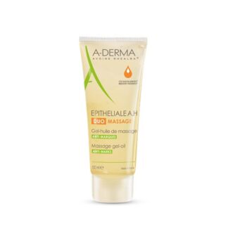 O gel-óleo para massagem A-Derma Epitheliale AH Duo Gel-Óleo de Massagem atenua a aparência das marcas na pele, e acalma de forma imediata e duradoura
