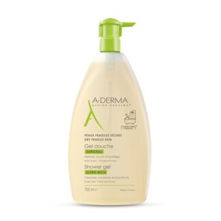 A-Derma Gel Duche Gordo Ultra Rico 500ml,  gel duche ultra rico da A-DERMA limpa, nutre e acalma a pele seca