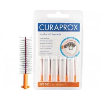 Curaprox Escovilhão CPS 507 5 Escovilhões para uso diário e limpeza cuidada e efectiva dos espaços interdentários, para uma limpeza completa da cavidade oral.