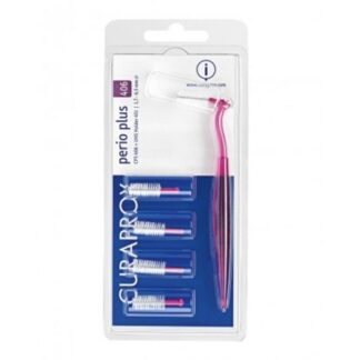 Curaprox Perio Plus CPS 406 5Un + Cabo e escovilhões para uso diário e limpeza cuidada e efectiva dos espaços interdentários, para uma limpeza completa da cavidade oral.