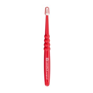 Curaprox Surgical Escova Dentífrica Mega Soft 1Un escova de dentes extremamente suave, indicada no pós-cirúrgico, em situação de inflamação ou durante o tratamento com radioterapia da cavidade ora