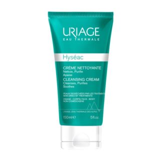 Uriage Hyseac Creme de Limpeza 150ml, creme de limpeza purifica com suavidade limitando o excesso de sebo e devolvendo
