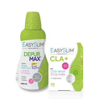 Easyslim Depur Max Frutos Tropicais + Cla Chá Verde Erva Mate 50 Cápsulas