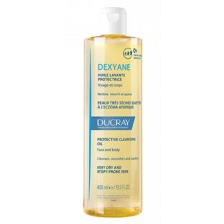 Ducray Dexyane Oleo Lavante 400ml, higiene diária rosto e corpo da pele muito seca com tendência a eczema atópico. Pele com tendência atópica. A partir de 3 meses de idade.