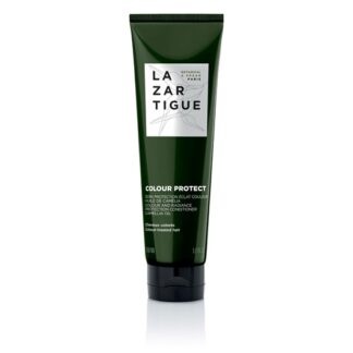 Lazartigue Condicionador Colour Protect 150ml, condicionador proteção de cor. Este cuidado pós-lavagem vegan preserva a cor e prolonga o brilho do cabelo pintado.