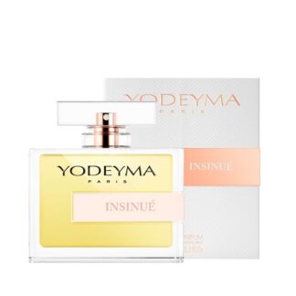 Yodeyma Mulher Insinué 100 ml, esta potente mistura de notas olfativas, orientais e florais, resulta num perfume sensual e carismático.