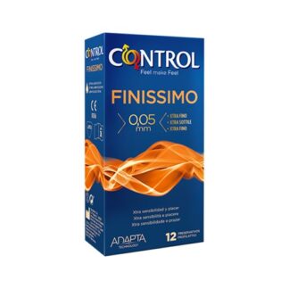 Control Finíssimo 12 Preservativos quanto mais as sensações aumentam, mais intenso é o prazer: Finissimo é o preservativo extrafino e anatómico que oferece uma adaptabilidade perfeita e maior sensibilidade durante a relação.