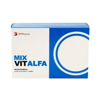 Mixvit Alfa 30 Comprimidos, Suplemento alimentar rico em ácido alfa lipóico e vitaminas.